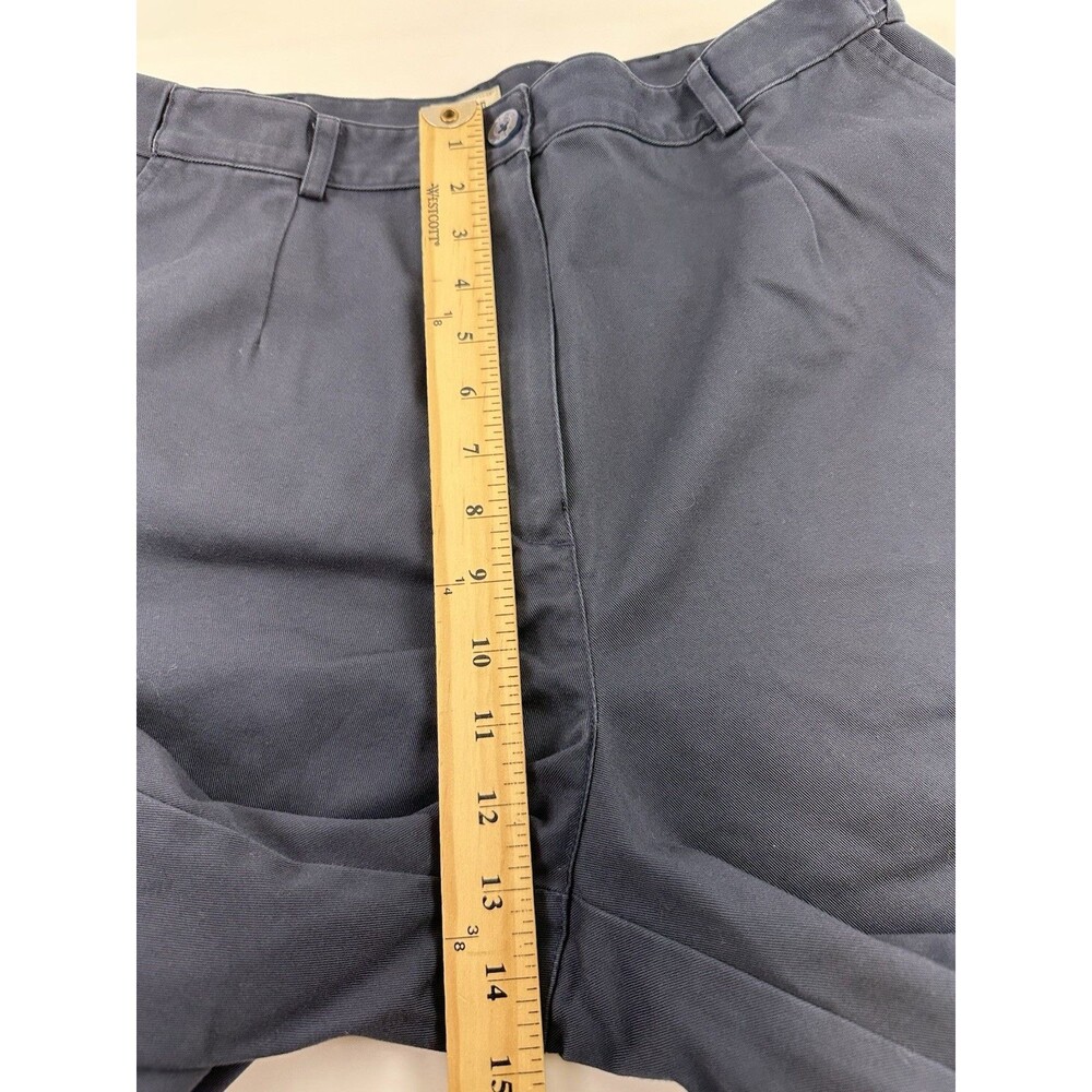 LL Bean Original Fit Chino Bermuda Shorts 9" Navy Cotton 274910 Women Regular 16 - Picture 11 of 16